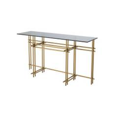 Quinn konsolbord mässing - Guld (L: 131 x B: 36,5 x H: 73 cm)
