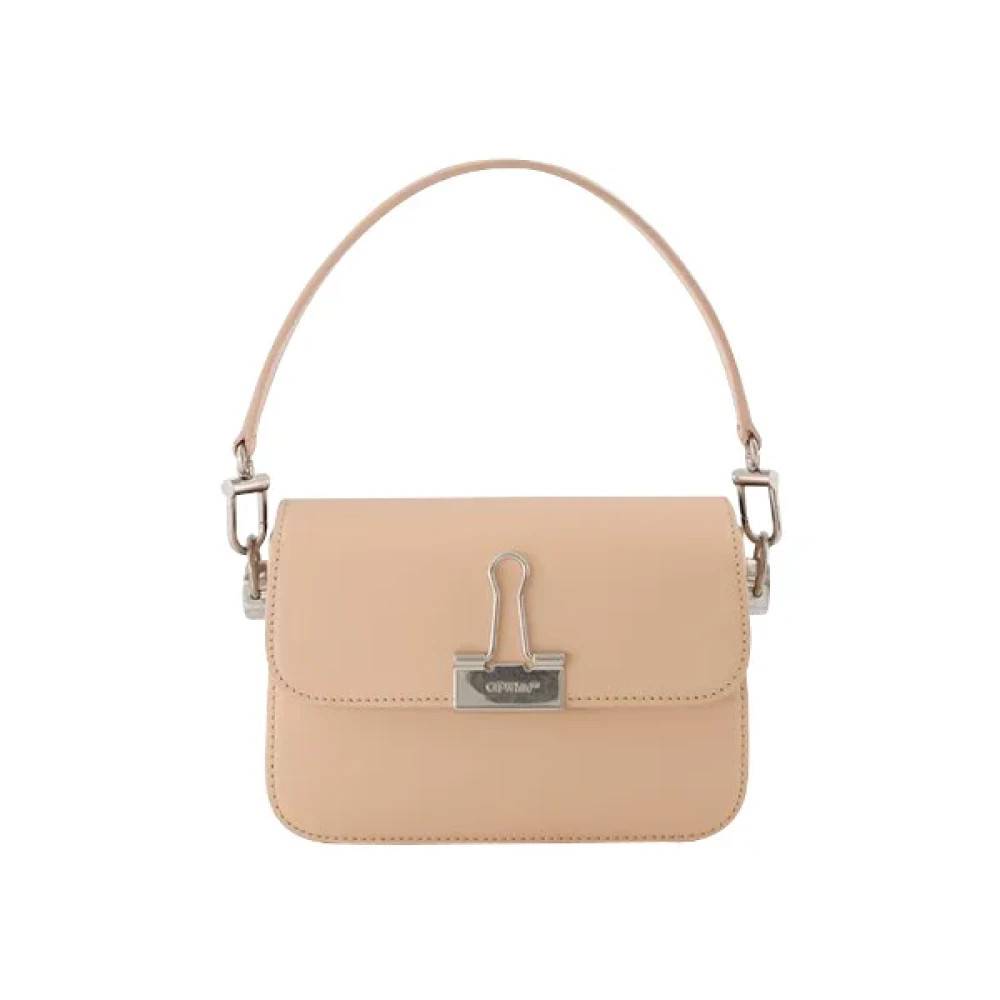 Off White Glat Kalveskind Skuldertaske - Tasker - Dame - Orange - ONE SIZE - Uld