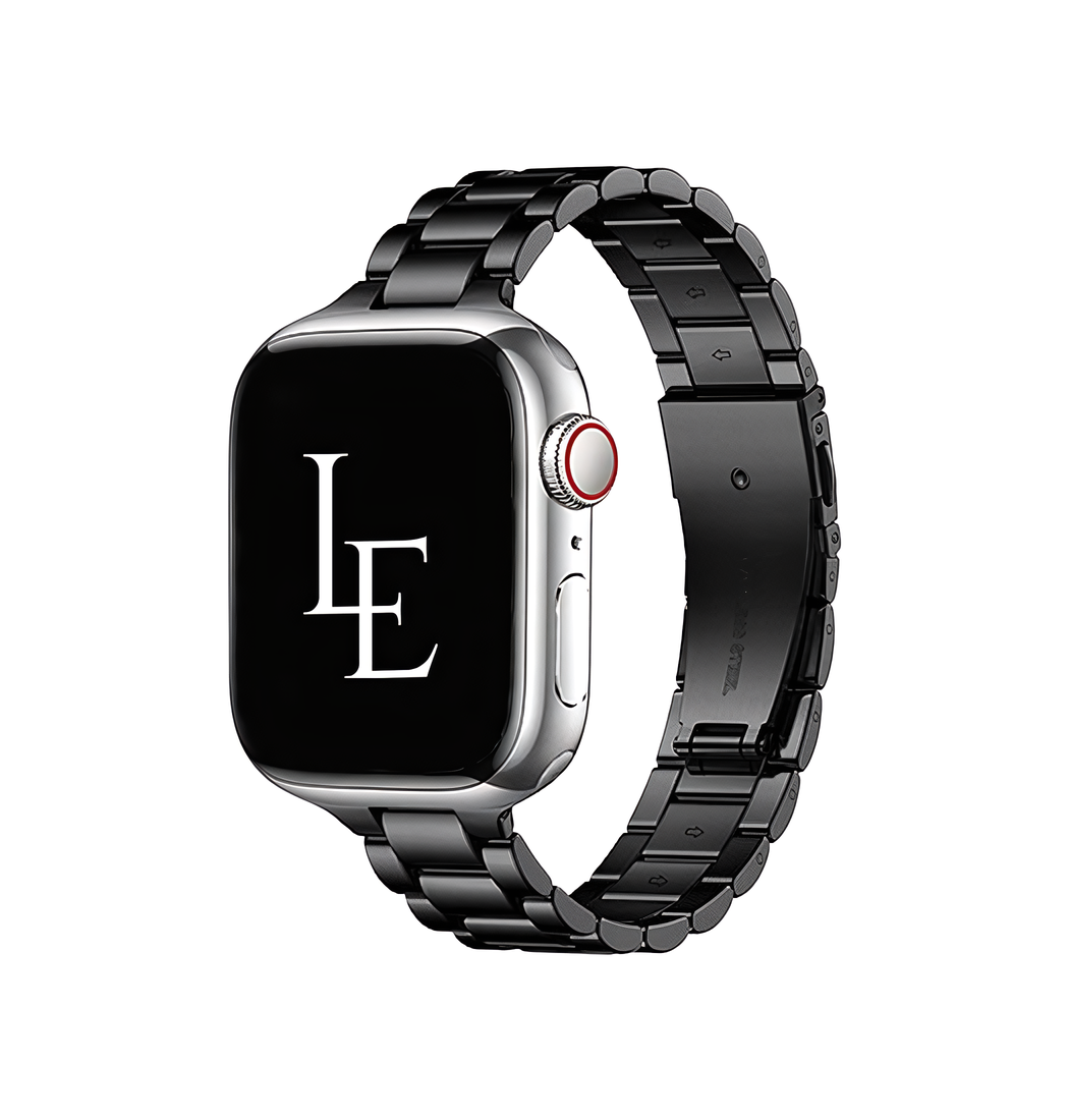 Apple Watch (38/40/SE/41/42mm) - L'Empiri™ Thin Stål Urlænke - Sort