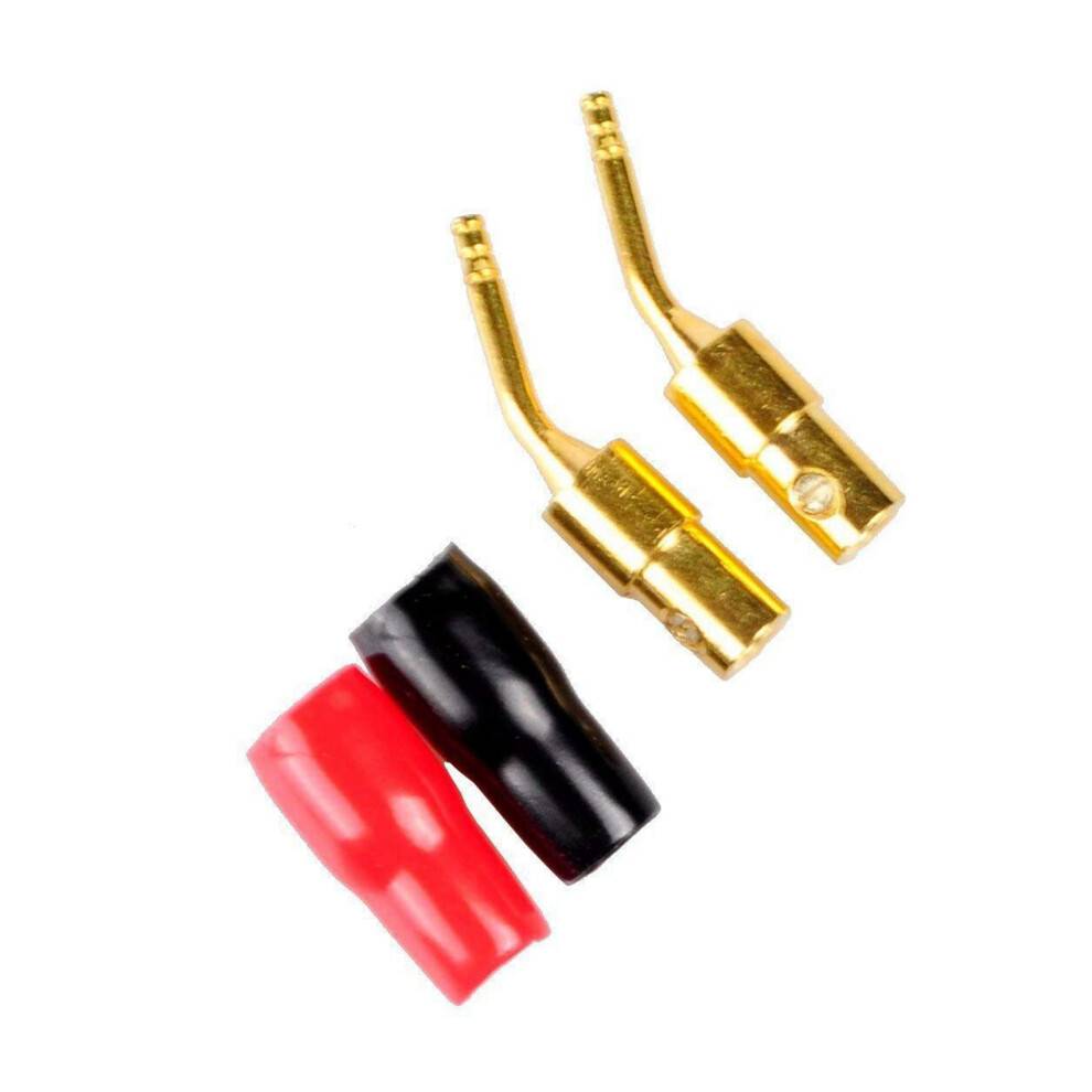 20-Pair 2mm Banana Plug Pin Screw Type, Audio Speaker Cable Connector Copper Gold Plated