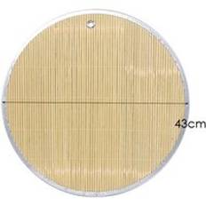 Bambu ångkokare non-stick runda dumplings matta ångad dumpling nudel deg matta pasta bambu gardin matbricka 38/43/46cm - M