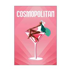 Poster&Frame Plakat - Cosmopolitan - B 30 x L 40 cm - Papir - Lyserød