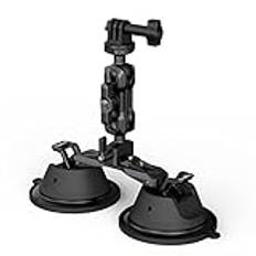 SMALLRIG Dubbel sugkopp kamerafäste för actionkamera, bilfönster, för DLSR, kompakt kamera (för GoPro, för Sony ZV-1, för Canon G7X-serien), fordonsbilder, vlogging, mobiltelefon – 3566