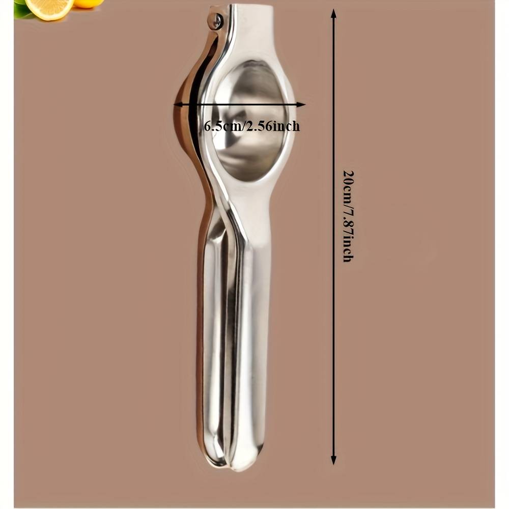 1pc Stainless Steel Lemon Juicer - Manual Efficient , , For Home & Commercial Use, Fits Fruits, Easy To Clean, Fresh Juice Extractor Tool