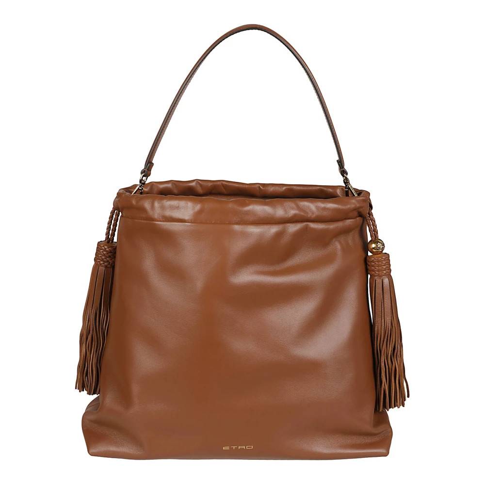 Etro Stor Kalispera Shoppingtaske - Tasker - Dame - Brun - ONE SIZE - Uld
