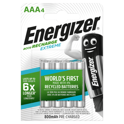 Energizer Recharge Extreme Eco AAA 800mAh 4-Pack