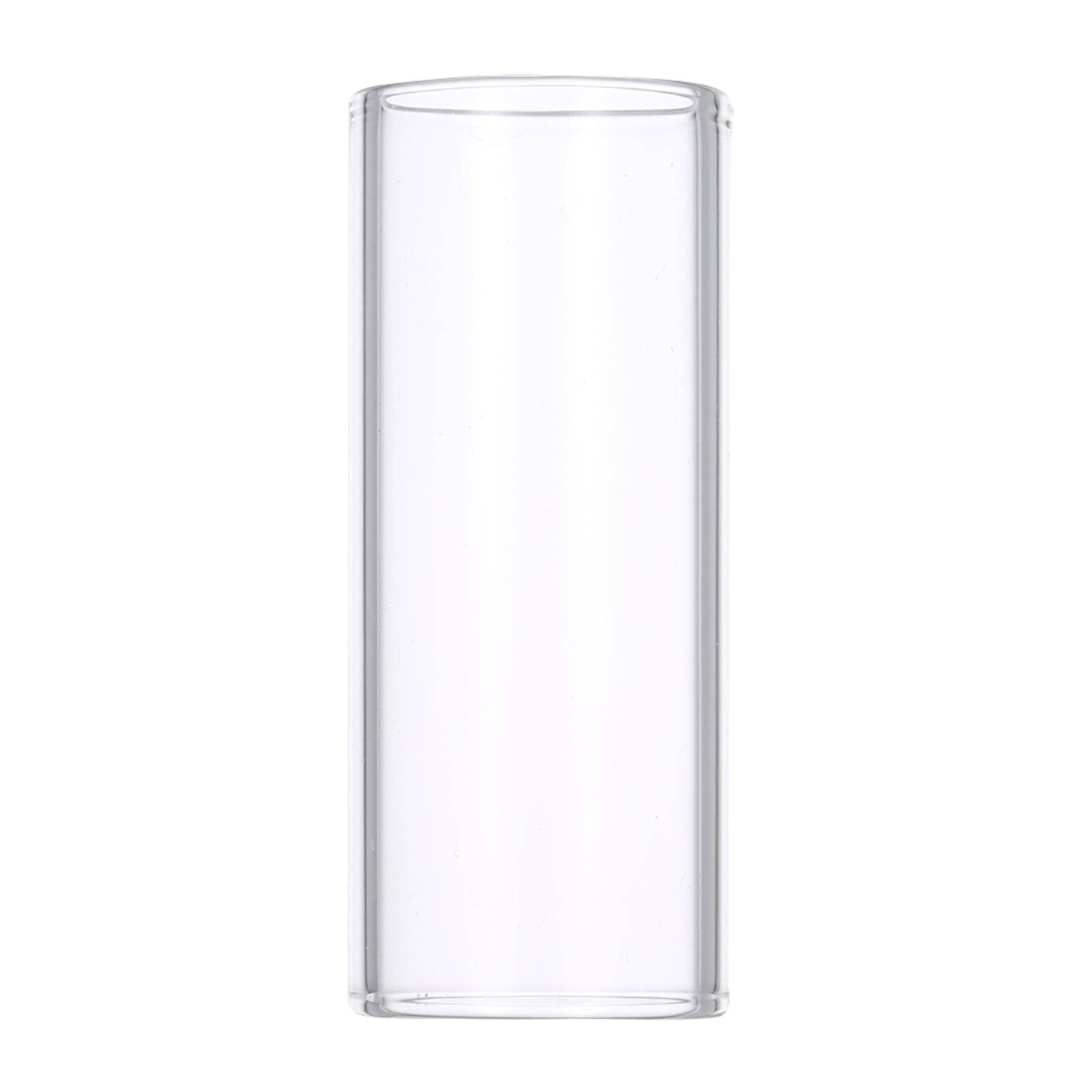 1st 60MM hög gitarrskjutstång rostfritt stål metall/glas fingerslider för gitarrbas Banjo Ukulele stränginstrumenttillbehör transparent