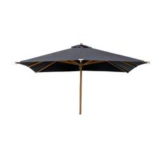 Naxos Umbrella – 3*3m – Trä / Svart Tyg