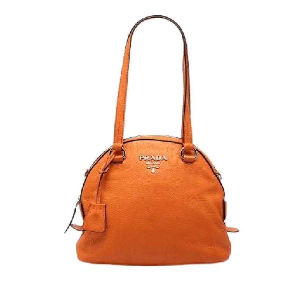 Prada Vintage Pre-owned Vintage Satchel - Vintage - Dame - Orange - ONE SIZE - Uld