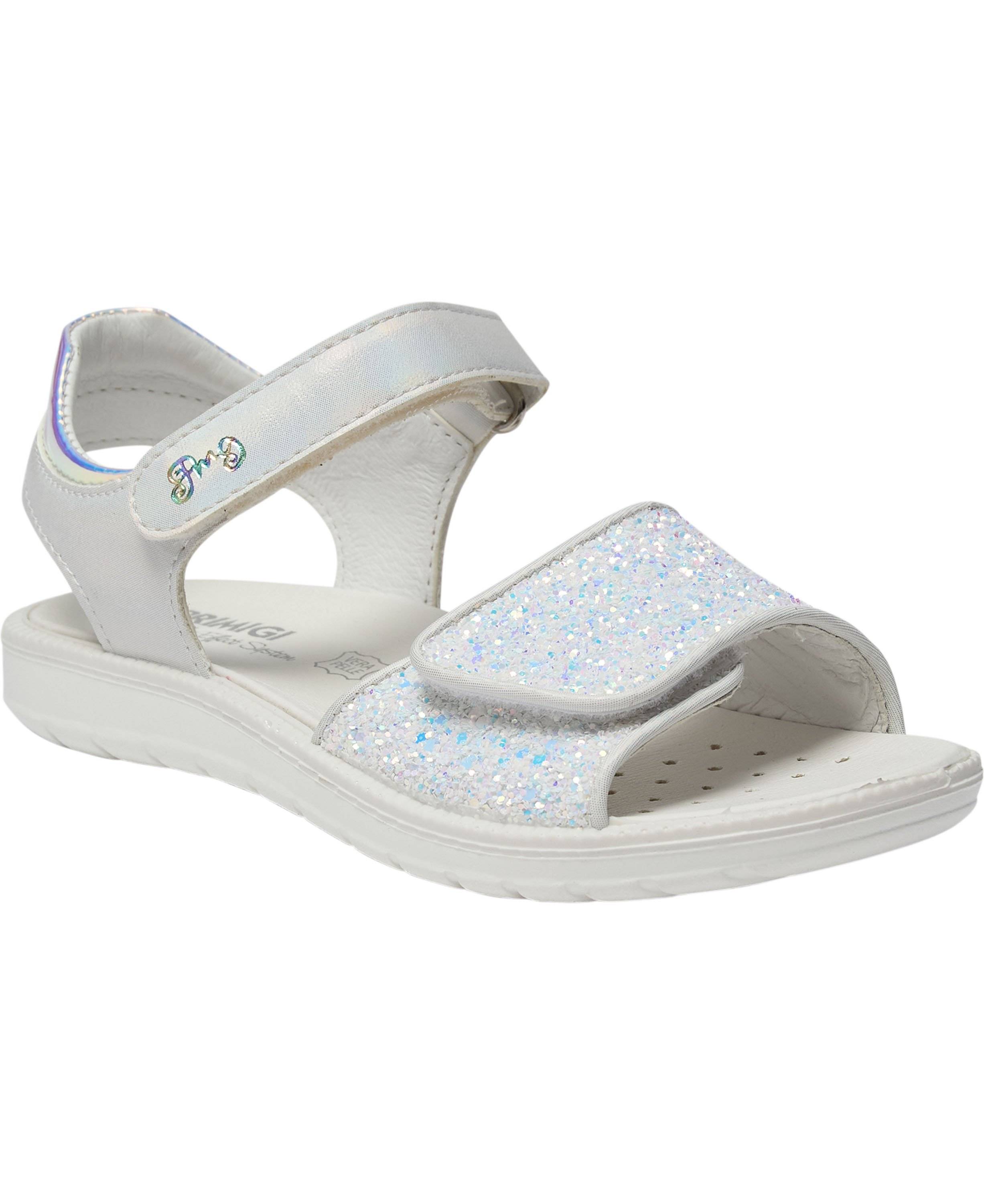 Primigi PAL 13850 Iridescent Synthetic Leat Bianco-snow Sandaler Str 34 - hos Magasin.