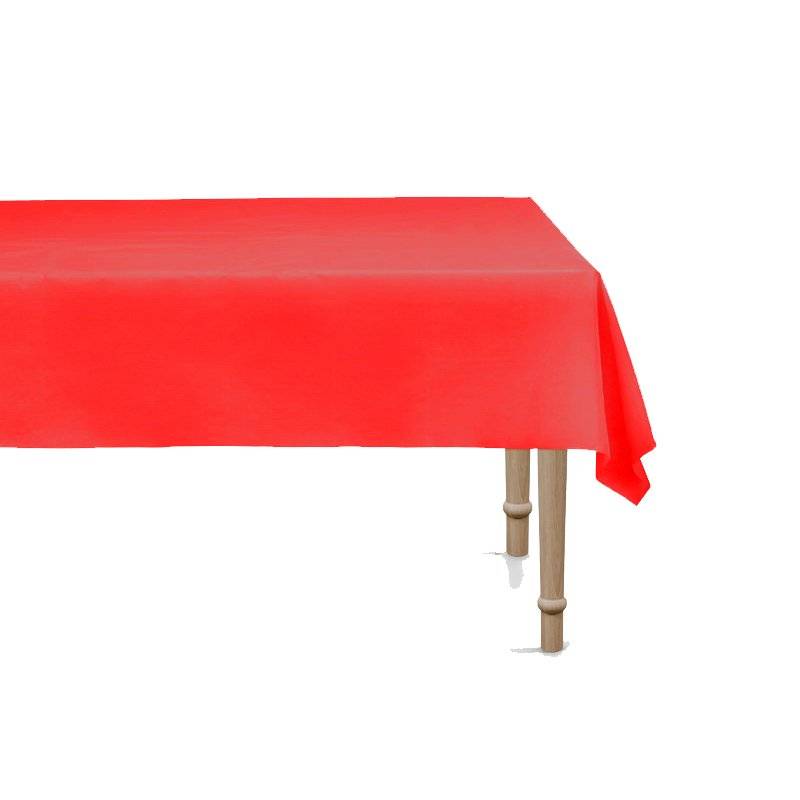 Borddug Rød Syntetisk Rektangulær 137x183 cm