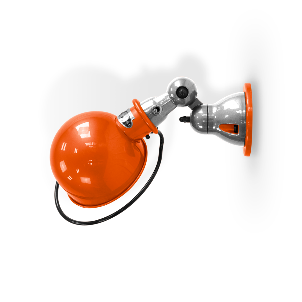 Loft D1000 væglampe fra Jieldé - Orange / Poleret/blank