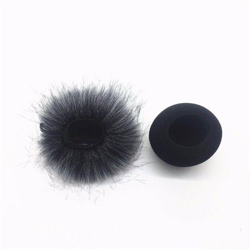 Furry vindruta muff lock skumfilter mikrofon vindtätt lock för zoom h1 y5lb - B