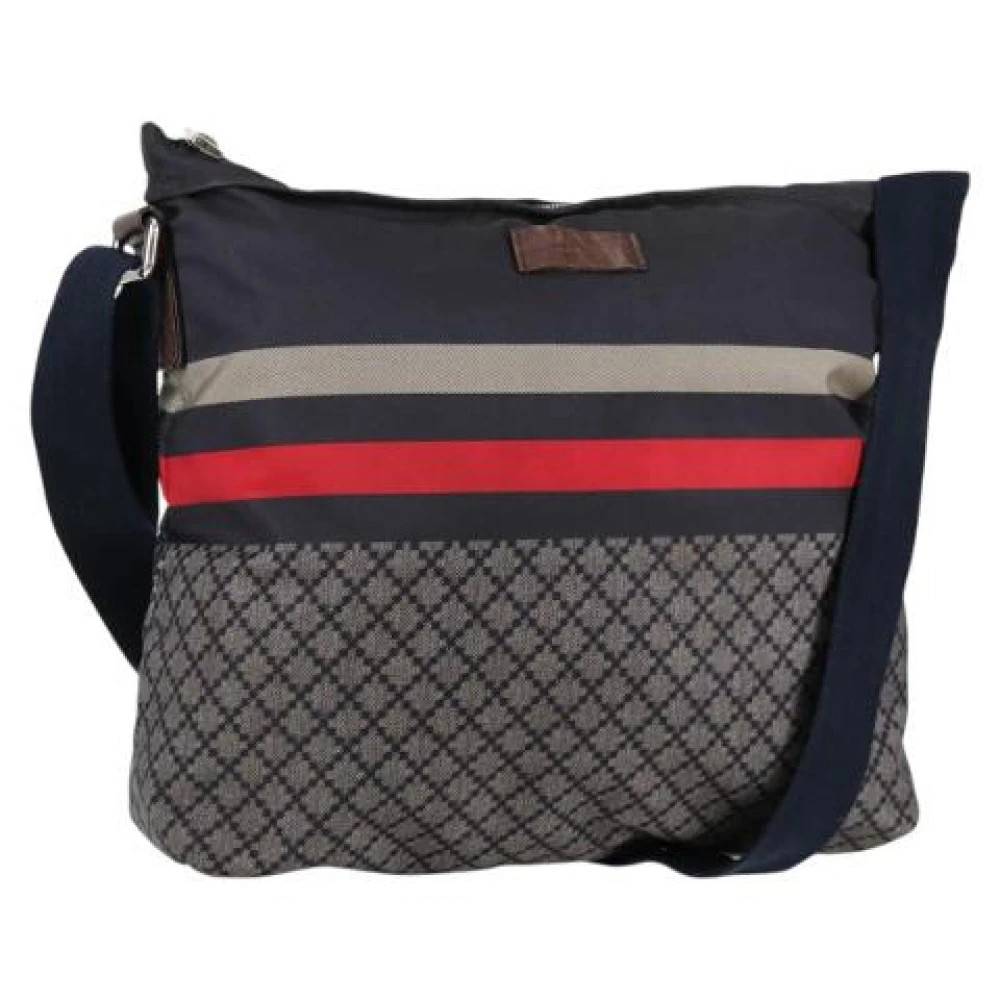 Gucci Vintage Pre-owned nylon gucci-tasker - Vintage - Dame - Blå - ONE SIZE - Nylon