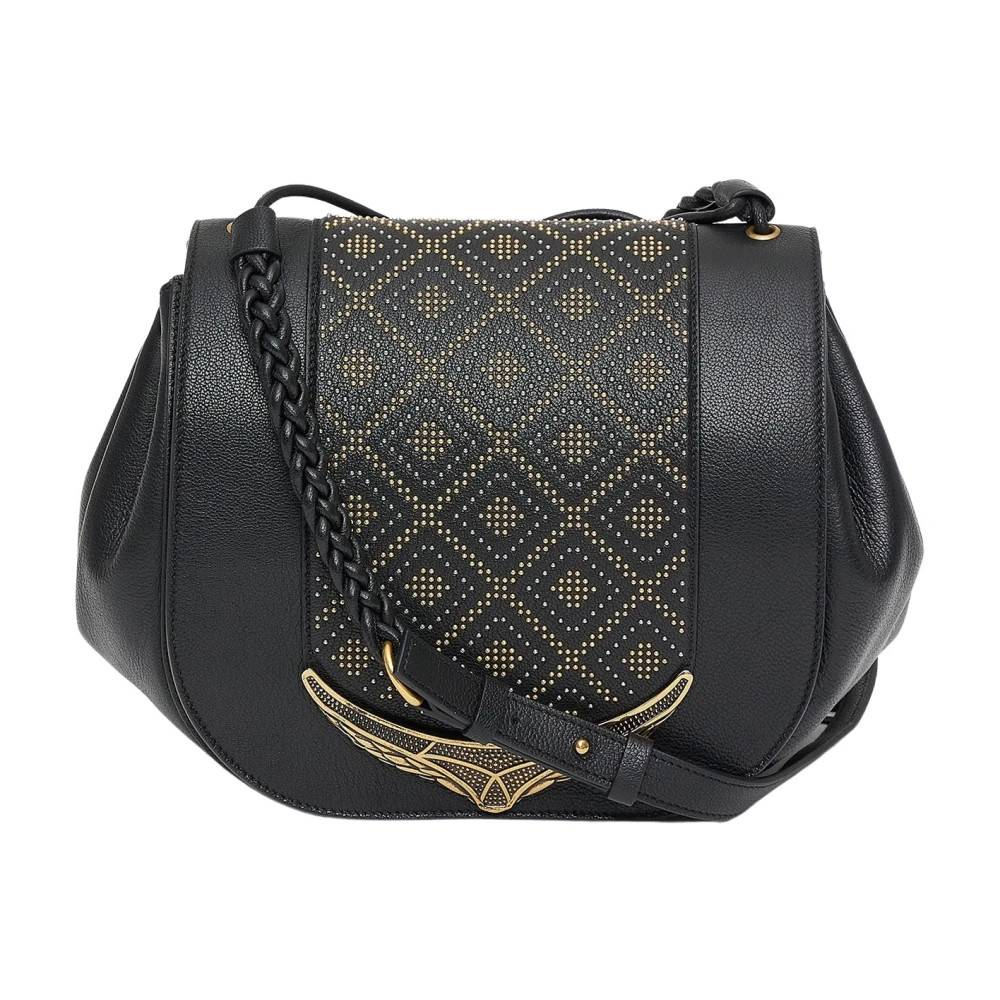 Roberto Cavalli Skuldertaske - Tasker - Dame - Sort - ONE SIZE - Uld