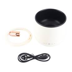 Mini Cooker Electric Pot with Lid Anti Stick Multifunctional Smart Control Small Hot Pot for Rice khaki
