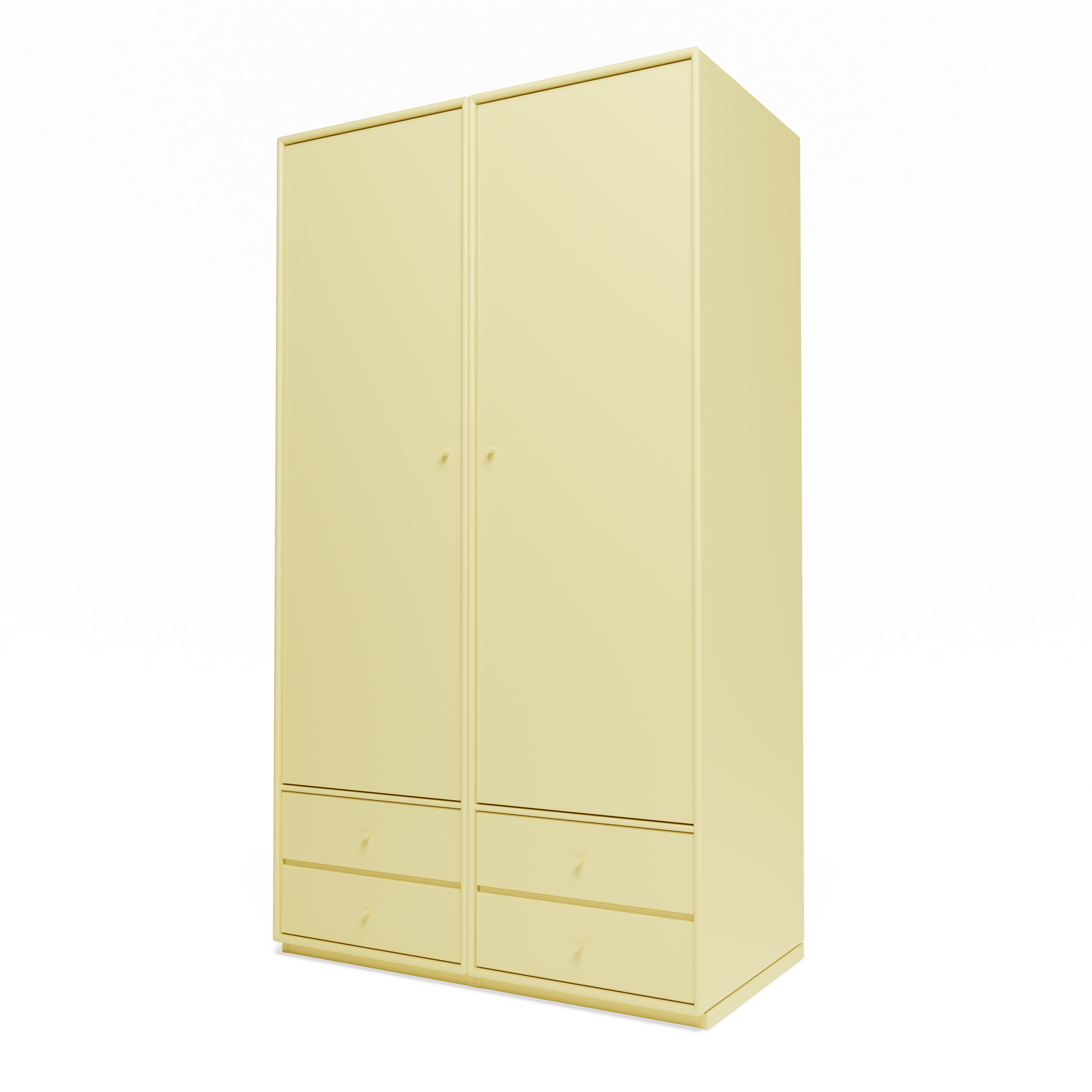 Attire IV garderobe, inkl. sokkel 3 cm fra Montana Camomile - Jacobsen Plus