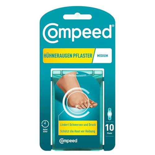 Compeed Hühneraugenpflaster Medium – Hydrokolloid-Pflaster gegen Hühneraugen an den Füßen, 10 Pflaster