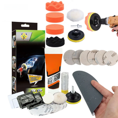 Professional Car Headlight Restoration Kit - Remove Yellowing &amp; Scratches, Long Lasting Polish for