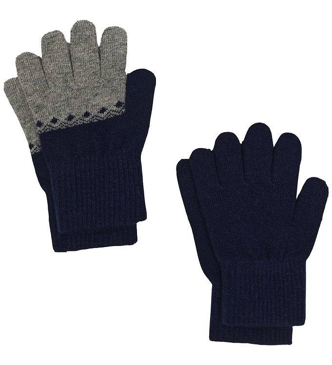 CeLaVi Vanter - 2-Pak - Uld - Navy - CeLaVi - 3-6 år - Vanter/Luffer