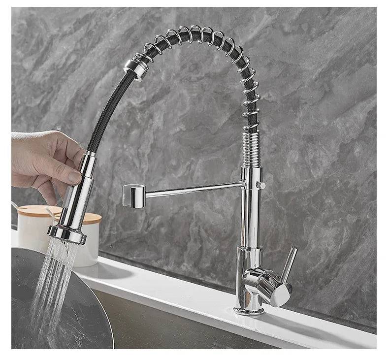 AquaFusion – Modern Kökkran med Stilig Funktionalitet - Krom B