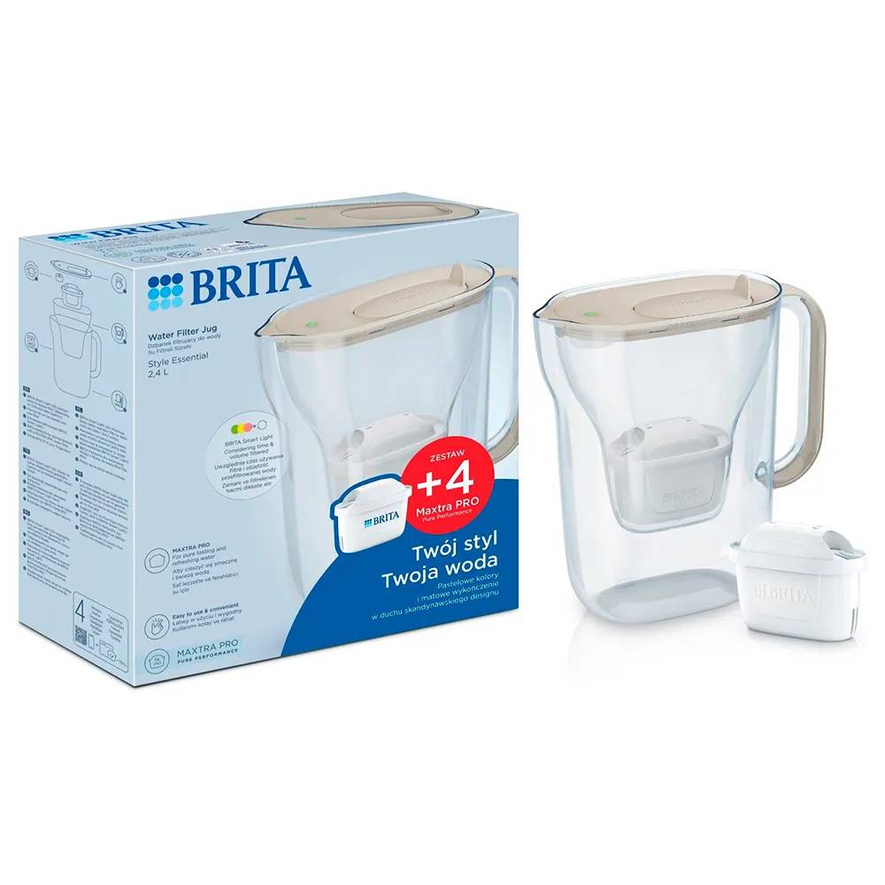 Brita Style Essential + 4 Maxtra Pro Pure Performance Filter Vandfilterkande
