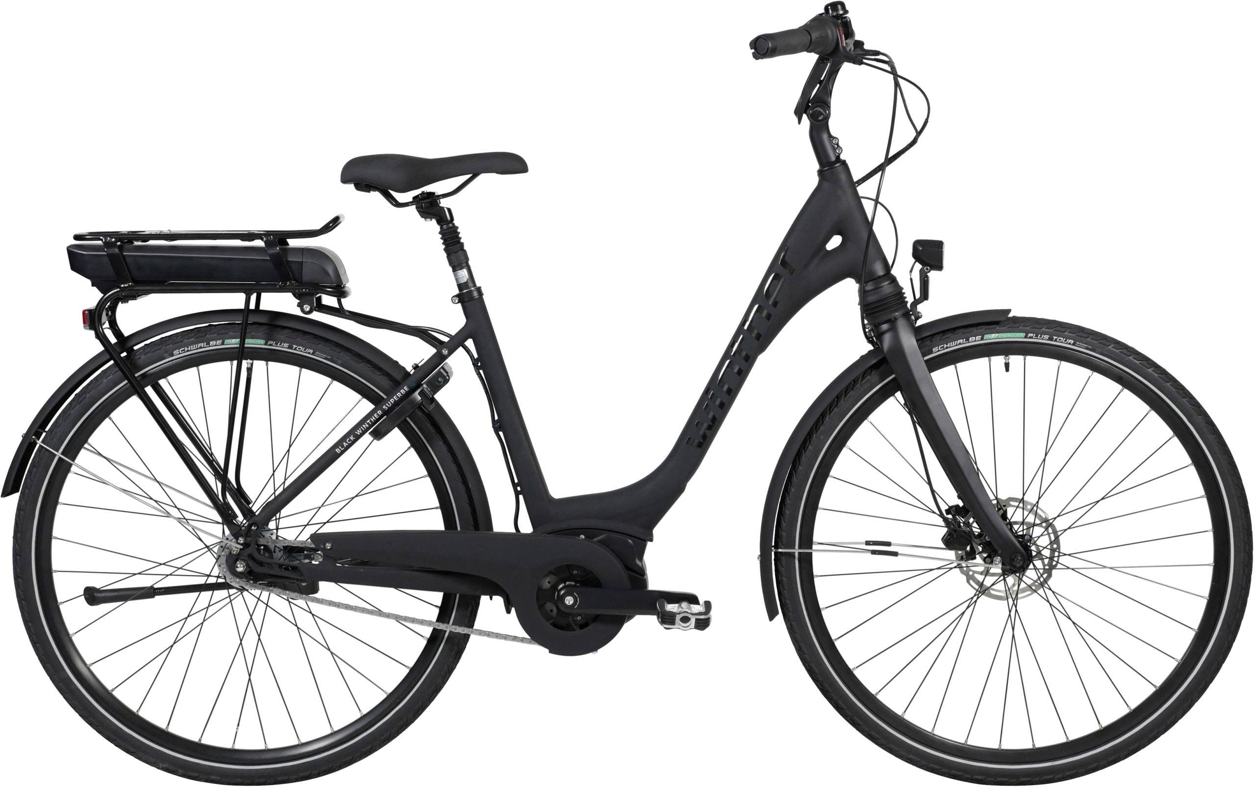 Elcykel Black Winther Superbe 4 Dam ink. Bosch batteri