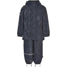 Mikk-Line - sød recycled regntøj med glitter, blue nights - 116