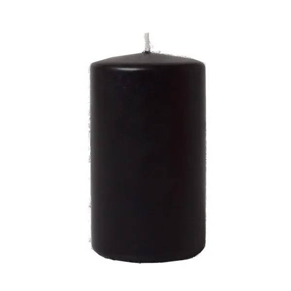 Blockljus Svart 60 timmar, ø7 x 12 cm, 1 st