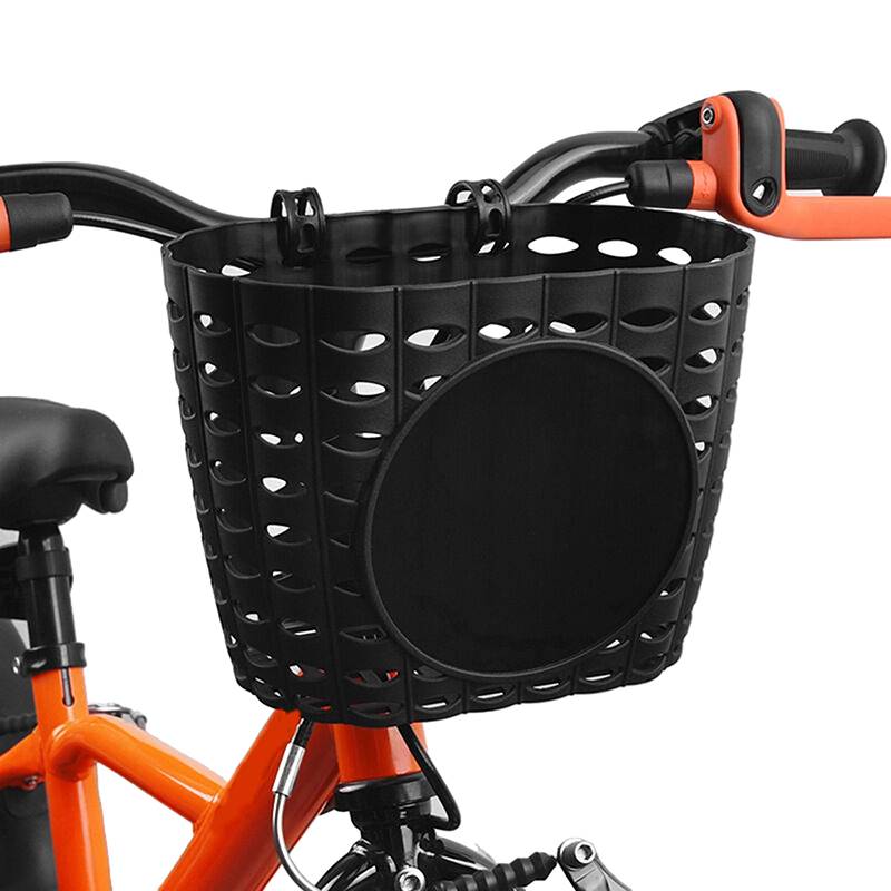【xxx】Front Handlebars Waterproof Rear Bike Basket Plastic Bicycles Basket With Fastens Strap For Boy Girl Bike Plastic Basket
