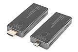 DIGITUS DS-55324 Trådlös videoförlängare - USB-C till HDMI - UHD 4K 30 Hz - 30 m räckvidd - uppsättning av sändare och mottagare - utan app - HDMI 2.0, DP 1.2, HDCP 2.2