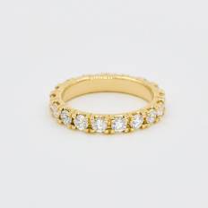 Alliancering 14 kt. guld, 2,01 ct. TW.SI