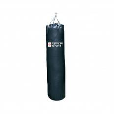 boxing bag With fill - Nippon Sport - 'Club' - Black - 40kg - 150cm