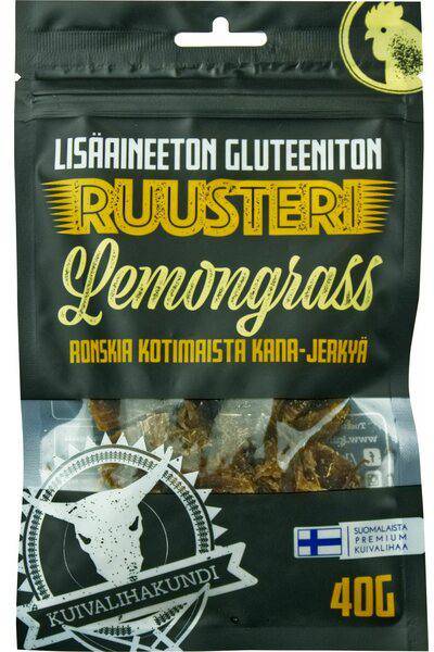 Kuivalihakundi Ruusteri Lemongrass 40g food and sports nutrition