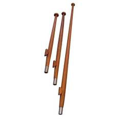 Roca Roca Flagstang 150cm Teaktræ med Sokkel Ø25x45mm