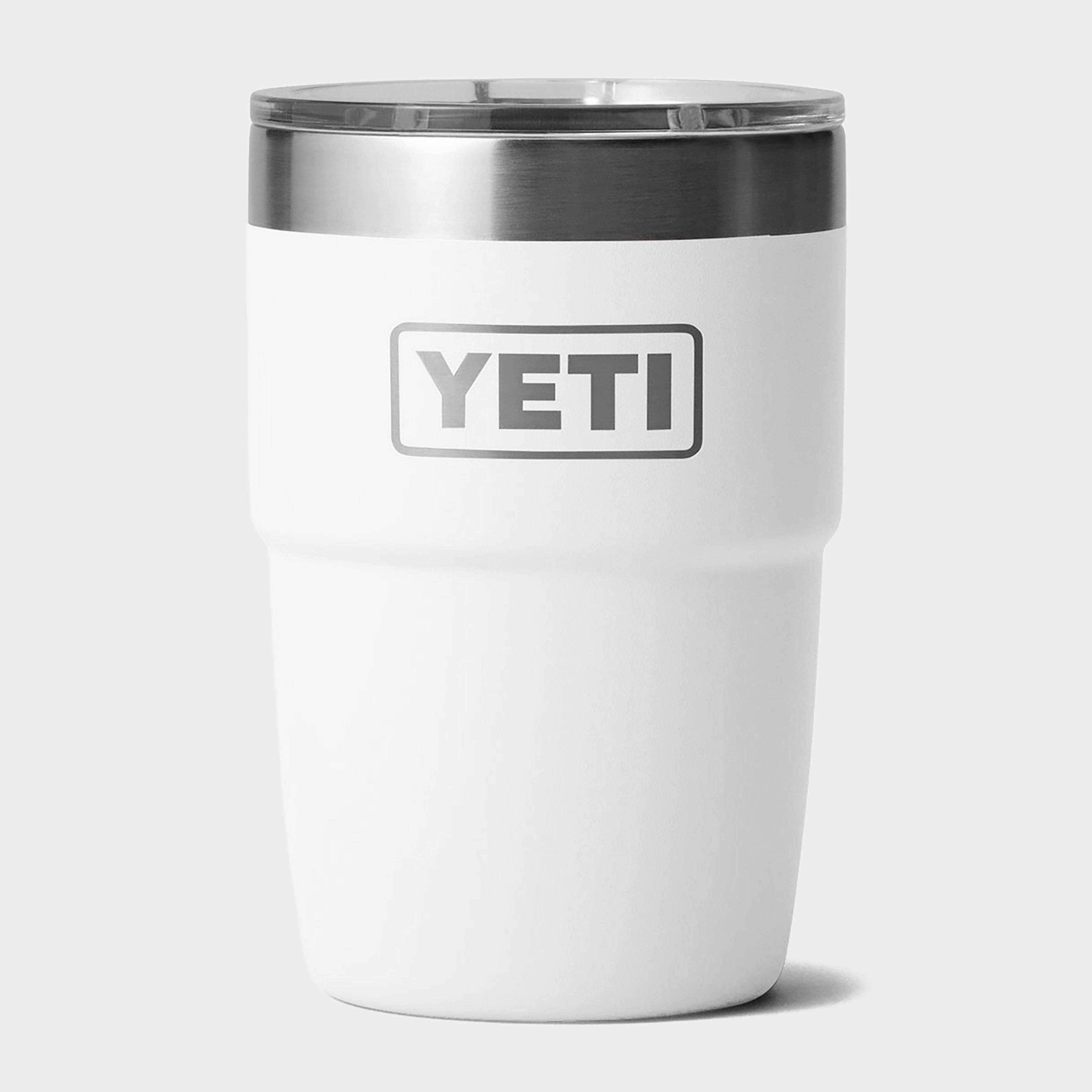 Yeti Rambler 8oz (236ml) Stackable Cup with DuraSip Ceramic Lining, White