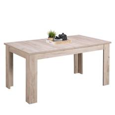 Table à Manger 160x90 cm Gris 8 Places Extensible