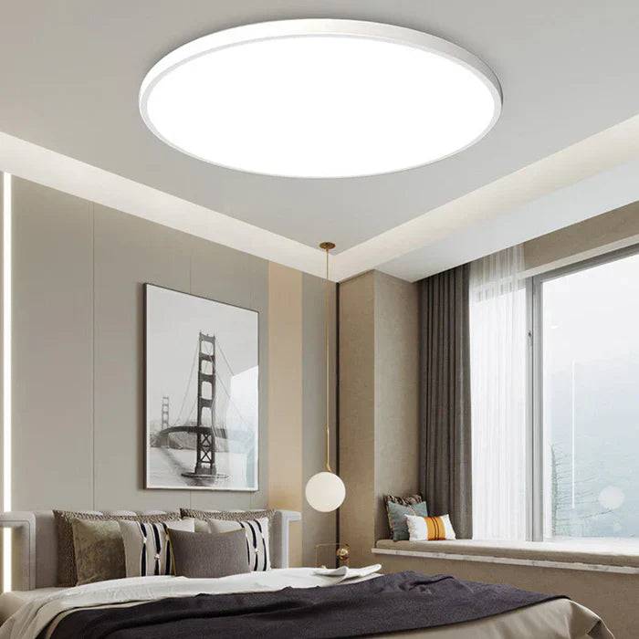 OrbGlow Taklampa - Elegant LED Belysning - Vit / 3 Färger / D 24CM