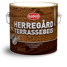 Gjøco Herregård Terrassebeis: Oljebaserad terrasslasyr 9 liter