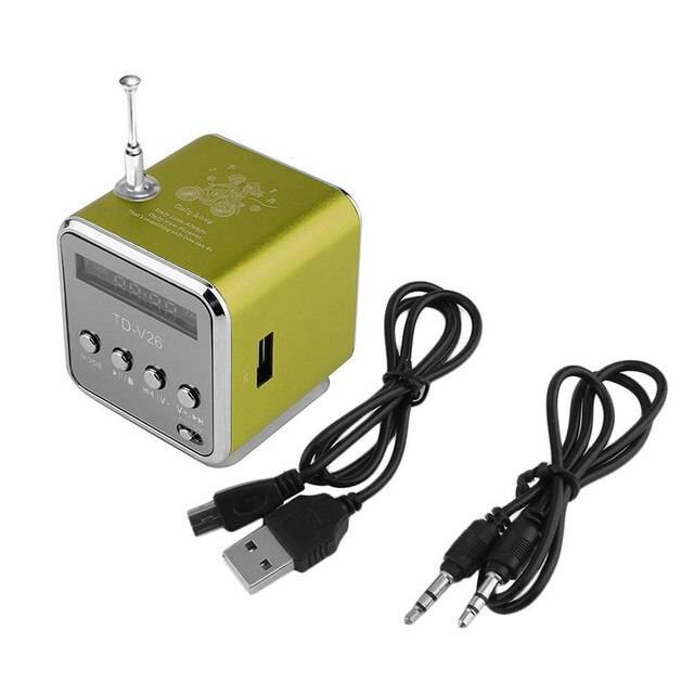 ONEVAN Mini Digital Bärbar Radio - Grön