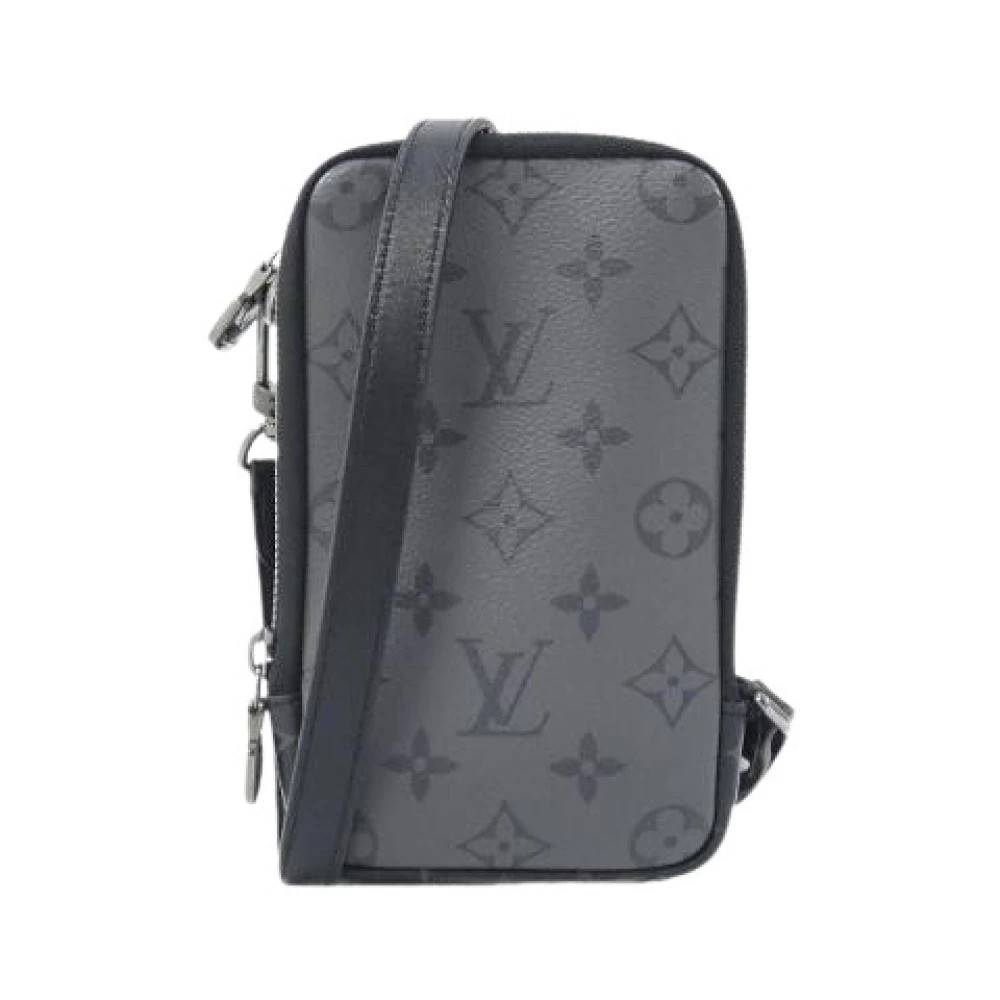 Louis Vuitton Vintage Pre-owned Monogram Eclipse Reverse Skuldertaske - Vintage - Herre - Sort - ONE SIZE - Uld