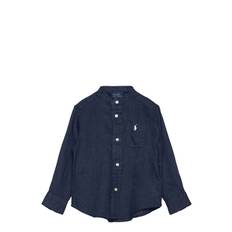 RALPH LAUREN KIDS Linen Shirt |Marinblå |124-131