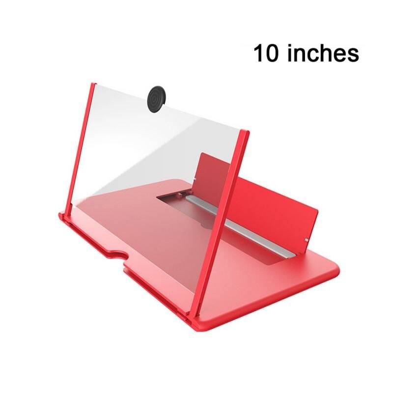 12 "skärm förstoringsglas 3d hd mobiltelefon justerbar vinkel förstoringsglas projektor skärm för filmer videor och spel - halkfri - A4