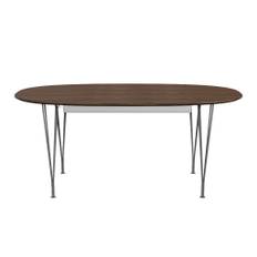 Piet Hein B620 Superellipse™ - Silver grey/Valnød