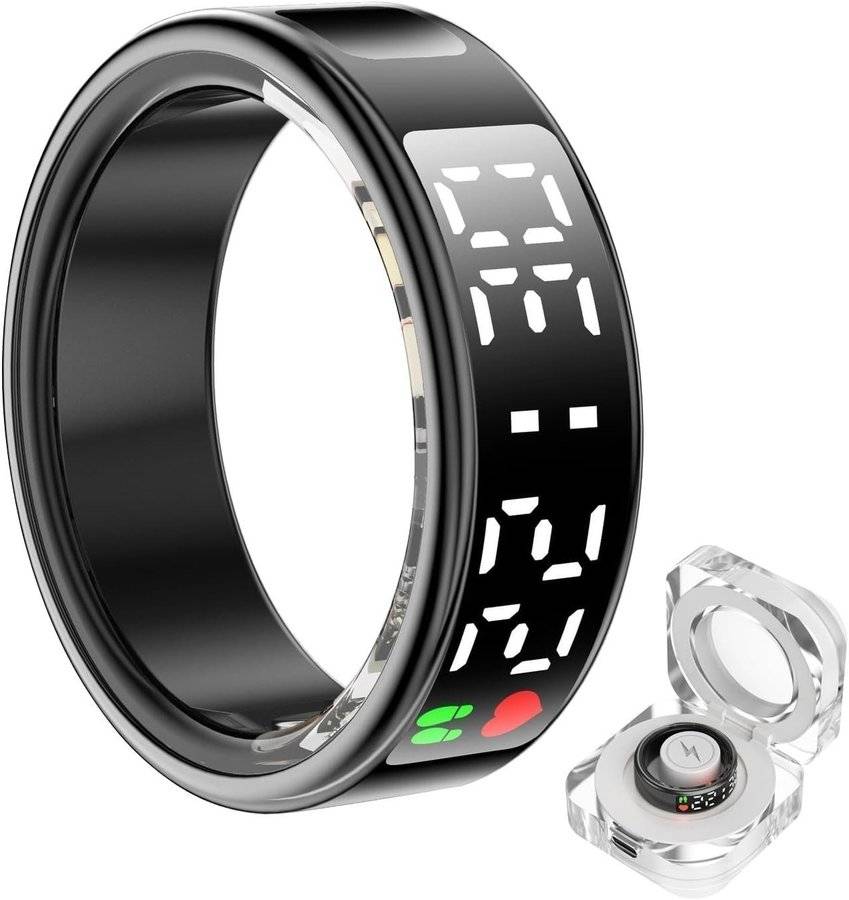 Smart Ring Storlek 9 – IP68, Sömn & Stegräknare