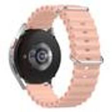 OEM Soft Silicone Smartwatch watch strap for Polar Ignite/Ignite2/Galaxy Watch 5, etc - Pink