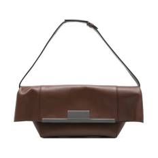 Max Mara, Tasker , Dame, Brun, ONE SIZE, Uld, Kakaoklutch Håndtaske MMClasp Stil