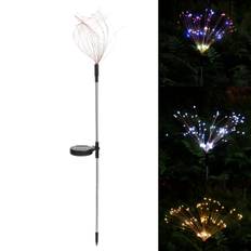 90/120/150 LED 2-lägena Sol Trädgårdsbelysning Sol Ljus Solcell Driven Stränglampa med 2 Belysningslägen Twinkling och S