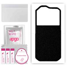 apgo Protective Skin Sticker for the back compatible with Cat S60, Wrap Film, Foil, Vinyl - Pattern Matte Black