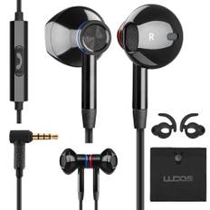 LUDOS NOVA Kopfhörer In Ear Kopfhörer mit Kabel und Mikrofon, 5 Jahre Garantie, 3.5mm Klinkenstecker, In-Ear Ohrhörer Headset mit Fernbedienung, Headphones für Handy, iPhone, iPad, Samsung, Huawei